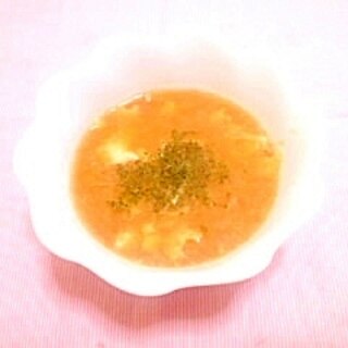玉葱と生姜のかきたまスープ